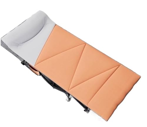 RYRYR Einzel-Campingbetten for Erwachsene, tragbares Reiseklappbett, Büro-Loungesessel, Marschhaus, einfacher Begleiter-Loungesessel(Large) von RYRYR