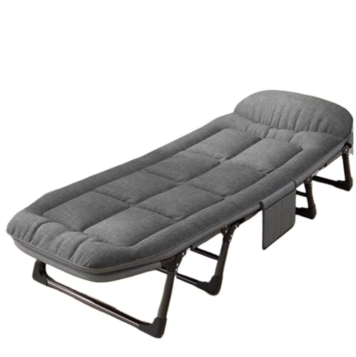 RYRYR Einzel-Campingbetten for Erwachsene, tragbares Reiseklappbett, Büro-Loungesessel, einfacher Krankenhaus-Begleitsessel(Small) von RYRYR