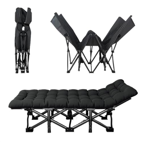 RYRYR Einzel-Campingbetten for Erwachsene, tragbares Reiseklappbett, Nickerchenstuhl, einfacher Camping-Liegestuhl fürs Büro im Freien(190cm) von RYRYR