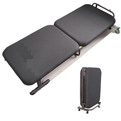 RYRYR Einzel-Campingbetten for Erwachsene, tragbares Reiseklappbett for, Nickerchen im Freien, Camping-Rollbett(68cm) von RYRYR