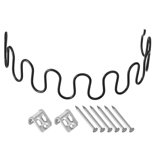 RYRYR Ersatz for Sofafedern, Polster-Komplettclips for Stühle, 23,6-Zoll-Feder mit Nägeln, 2er-Pack, runde Form, Teile for Liegesessel(15.7 Inch) von RYRYR