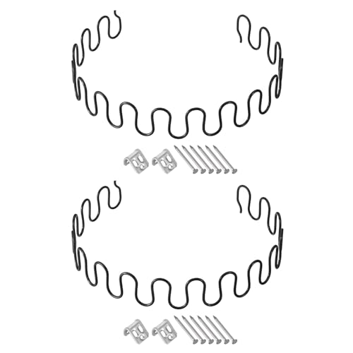 RYRYR Ersatz for Sofafedern, Polster-Komplettclips for Stühle, 23,6-Zoll-Feder mit Nägeln, 2er-Pack, runde Form, Teile for Liegesessel(27.6 Inch) von RYRYR
