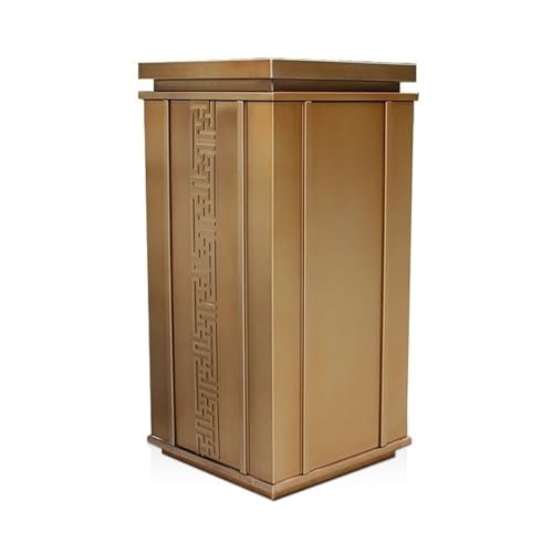 RYRYR Mülleimer for draußen, quadratischer Mülleimer for drinnen, Recycling-Mülleimer, Standmüllcontainer, offener großer Edelstahl mit Inneneimer und Aschenbecher, Bronze, for öffentliche Parks RYRYR Mülleimer for draußen, quadratischer Mülleimer for drinnen, Recycling-Mülleimer, Standmüllcontainer, offener großer Edelstahl mit Inneneimer und Aschenbecher, Bronze, for öffentliche Parks von RYRYR