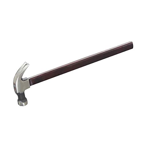 Robuster Klauenhammer for Selbermachen, Griff aus Massivholz for mehr Haltbarkeit und Griffigkeit. Hammermaterial: Chrom-Vanadium-Stahl, 1 Stück(10OZ round head plane) von RYRYR