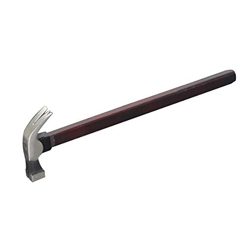 Robuster Klauenhammer for Selbermachen, Griff aus Massivholz for mehr Haltbarkeit und Griffigkeit. Hammermaterial: Chrom-Vanadium-Stahl, 1 Stück(10OZ square head tooth surface) von RYRYR