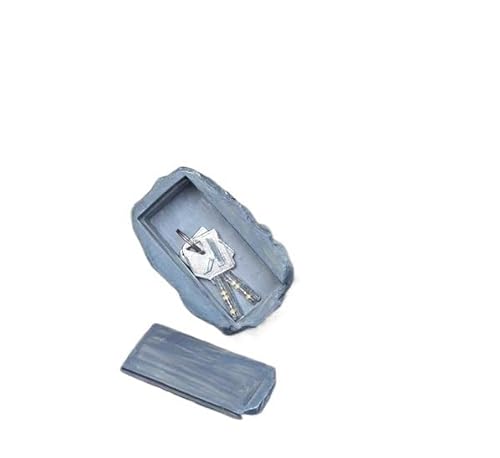 Schlüsselhalter for Wandschrank, 1 Stück Boxen, Steinversteck, Garten, Kunstversteck, EIN einfacher Anblick, echt aussehender Stein, Safe for draußen oder Box von RYRYR