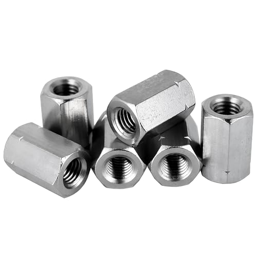 RYSUPPLY Gewindemuffen Sechskant aus Edelstahl | M10 x 20 | Distanzmuffen | Verbindungsmuffen | 10 Stück | In diversen Größen und Mengen erhältlich von RYSUPPLY