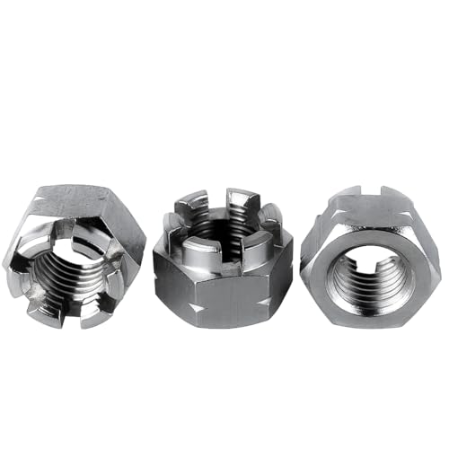 RYSUPPLY Kronenmuttern DIN 935 aus Edelstahl M12 Sicherungsmuttern | 5 Stück | In diversen Größen und Mengen erhältlich RYSUPPLY Kronenmuttern DIN 935 aus Edelstahl M12 Sicherungsmuttern | 5 Stück | In diversen Größen und Mengen erhältlich von RYSUPPLY