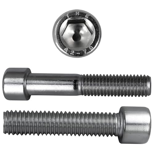 RYSUPPLY Zylinderschrauben aus Edelstahl | M8 x 45 | Maschinenschrauben | 5 Stück | In diversen Größen und Mengen erhältlich von RYSUPPLY