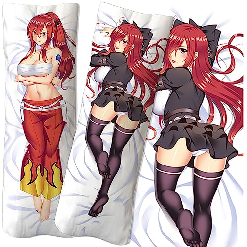 RYTHMIX FAI-ry TA-il Anime Kissenbezüge, Weiche Resistent Dakimakura Zierkissenbezug, Modern Gemütlich Zierkissen Bezüge für Sofa Schlafzimmer-Multicolor 6||50 * 160cm von RYTHMIX