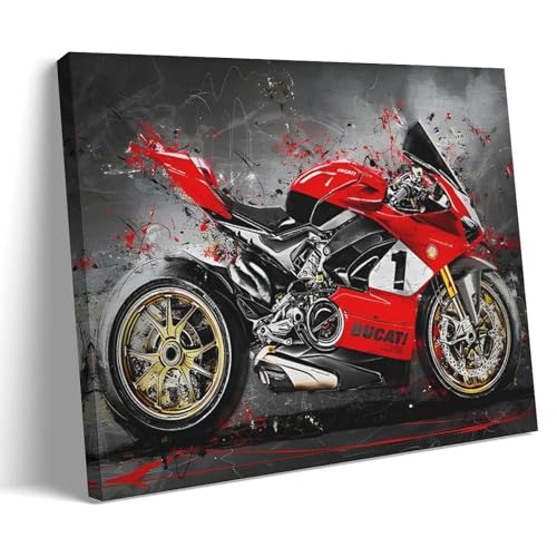 RYTRHNCV Ducati 916 V4 Abstrakt Poster, ästhetischer Leinwand-Kunstdruck, Heimdekoration für Schlafzimmer, Wohnzimmer, 30 x 45 cm, Rahmenstil RYTRHNCV Ducati 916 V4 Abstrakt Poster, ästhetischer Leinwand-Kunstdruck, Heimdekoration für Schlafzimmer, Wohnzimmer, 30 x 45 cm, Rahmenstil von RYTRHNCV