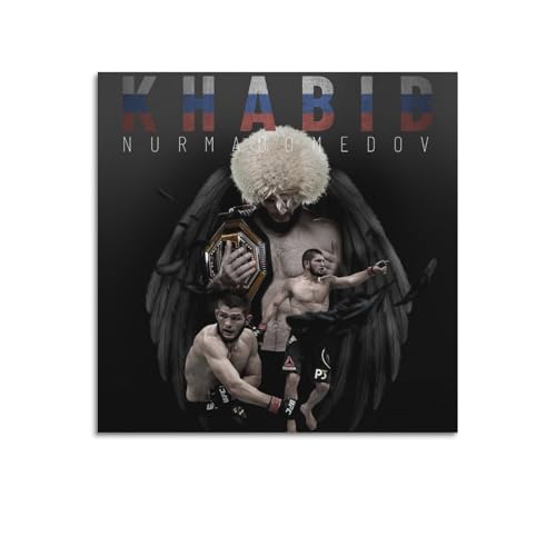 RYTRHNCV Khabib Poster Nurmagomedov Poster, ästhetischer Leinwand-Kunstdruck, Heimdekoration für Schlafzimmer, Wohnzimmer, 50 x 50 cm, ungerahmter Stil RYTRHNCV Khabib Poster Nurmagomedov Poster, ästhetischer Leinwand-Kunstdruck, Heimdekoration für Schlafzimmer, Wohnzimmer, 50 x 50 cm, ungerahmter Stil von RYTRHNCV