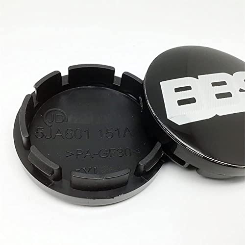 RYUJI 4 STÜCKE Auto Felgendeckel,für BBS 56mm Radnabe Nabenkappe Abzeichen Styling Zubehör von RYUJI