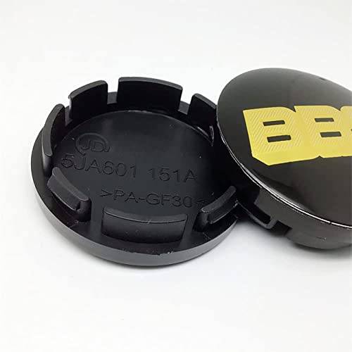 RYUJI 4 STÜCKE Auto Felgendeckel,für BBS 56mm Radnabe Nabenkappe Abzeichen Styling Zubehör von RYUJI