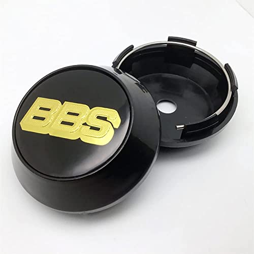 RYUJI 4 STÜCKE Auto Felgendeckel,für BBS 65mm Radnabe Nabenkappe Abzeichen Styling Zubehör von RYUJI