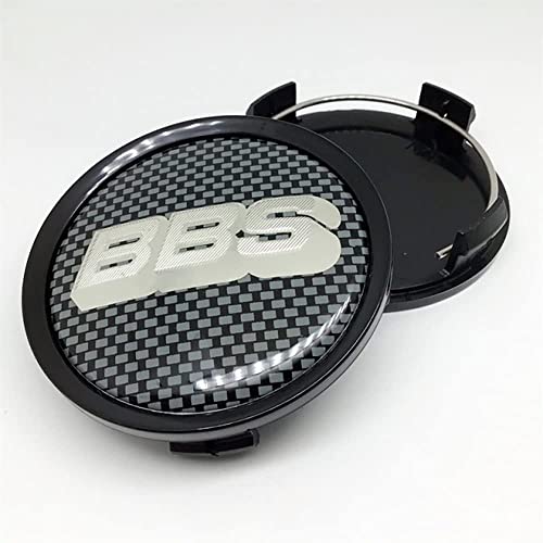 RYUJI 4 STÜCKE Auto Felgendeckel,für BBS 74mm Radnabe Nabenkappe Abzeichen Styling Zubehör von RYUJI
