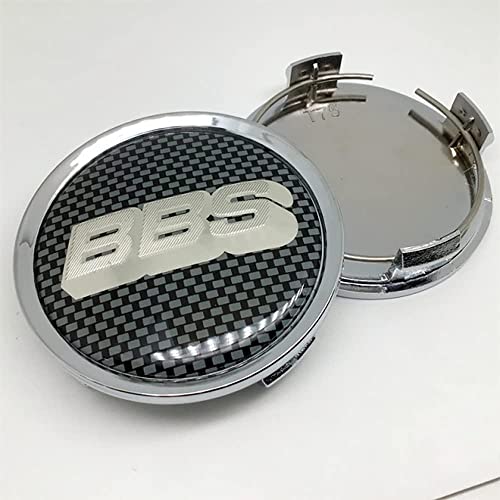 RYUJI 4 STÜCKE Auto Felgendeckel,für BBS 74mm Radnabe Nabenkappe Abzeichen Styling Zubehör von RYUJI