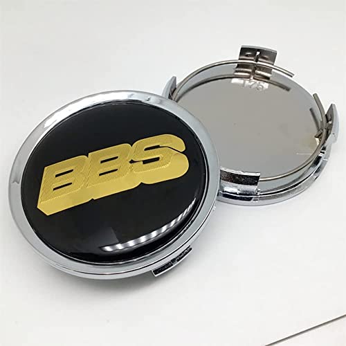 RYUJI 4 STÜCKE Auto Felgendeckel,für BBS 74mm Radnabe Nabenkappe Abzeichen Styling Zubehör von RYUJI