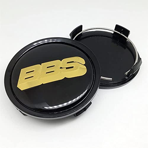 RYUJI 4 STÜCKE Auto Felgendeckel,für BBS 74mm Radnabe Nabenkappe Abzeichen Styling Zubehör von RYUJI