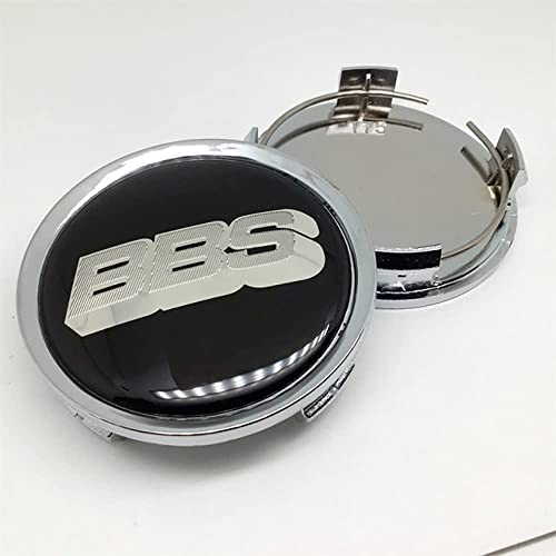 RYUJI 4 STÜCKE Auto Felgendeckel,für BBS 74mm Radnabe Nabenkappe Abzeichen Styling Zubehör von RYUJI