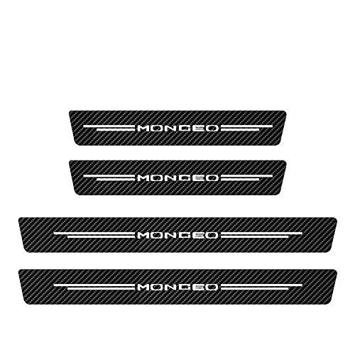 RYUJI 4 Stück Kohlefaser Einstiegsleisten Aufkleber, Für Ford Mondeo mk3 mk4 mk5 Auto Scuff Plate Türschwelle Sill Styling Aufkleber von RYUJI