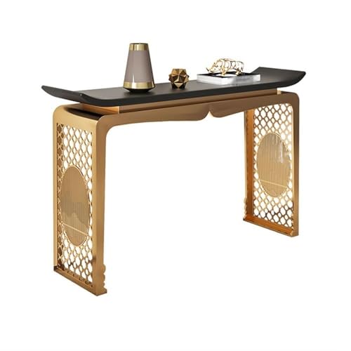 RYUQW3RE Eingangstisch, Schmaler Konsolentisch mit goldenem Fuß for Eingangsbereich, Flur und Wohnzimmer Konsolentisch(L) von RYUQW3RE