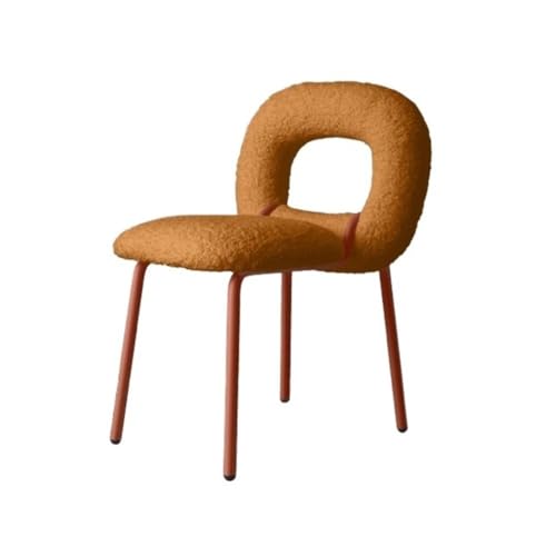 RYUQW3RE Esszimmerstühle Esszimmerstühle aus Samt mit stabilen Metallbeinen for Küche und Esszimmer(Orange) von RYUQW3RE