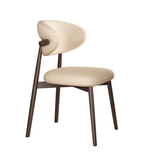RYUQW3RE Esszimmerstühle Esszimmerstühle mit Metallbeinen, Moderne Küchenstühle ohne Armlehnen und Rückenlehne(Beige) von RYUQW3RE