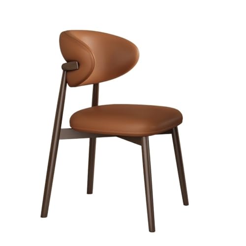 RYUQW3RE Esszimmerstühle Esszimmerstühle mit Metallbeinen, Moderne Küchenstühle ohne Armlehnen und Rückenlehne(Brown) von RYUQW3RE
