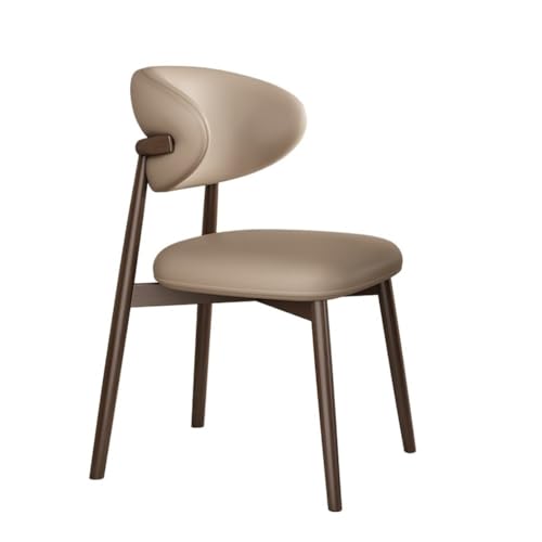 RYUQW3RE Esszimmerstühle Esszimmerstühle mit Metallbeinen, Moderne Küchenstühle ohne Armlehnen und Rückenlehne(Khaki) von RYUQW3RE