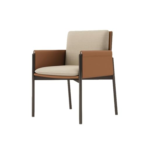 RYUQW3RE Esszimmerstühle Esszimmerstuhl mit Metallbeinen for Küche, Wohnzimmer im modernen Stil(Brown) von RYUQW3RE