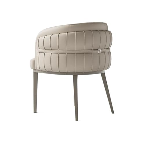 RYUQW3RE Esszimmerstühle Mid Century Modern Barrel Chairs - Gepolsterte Sessel for Küche, Wohnzimmer(Beige) von RYUQW3RE
