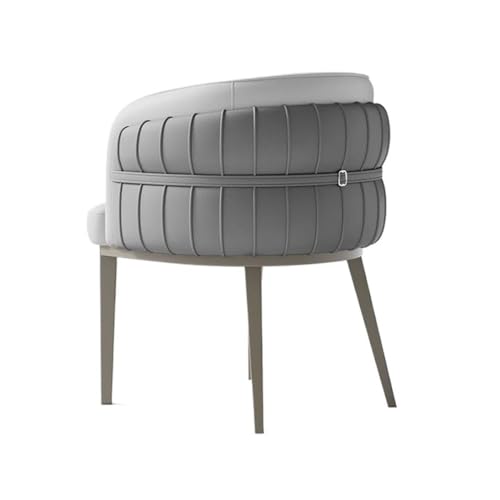 RYUQW3RE Esszimmerstühle Mid Century Modern Barrel Chairs - Gepolsterte Sessel for Küche, Wohnzimmer(Gray) von RYUQW3RE