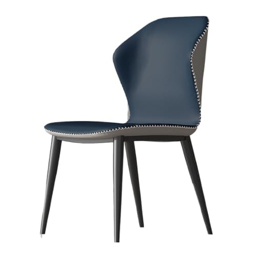RYUQW3RE Esszimmerstühle Mid Century Modern Esszimmerstühle Gepolsterte Küchenstühle ohne Armlehnen(Blue) von RYUQW3RE