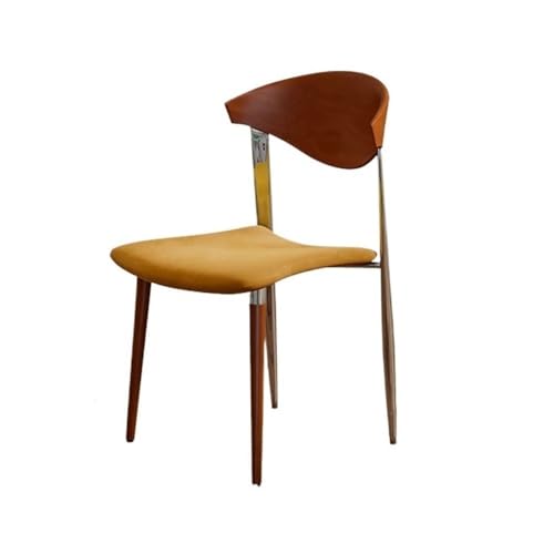 RYUQW3RE Esszimmerstühle Mid-Century Modern Esszimmerstühle mit gepolsterter Sitzfläche und Holzbeinen(Yellow) von RYUQW3RE