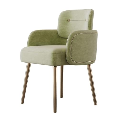 RYUQW3RE Esszimmerstühle Mid-Century Modern Esszimmerstuhl aus Stoff for Küche & Wohnzimmer(Green) von RYUQW3RE