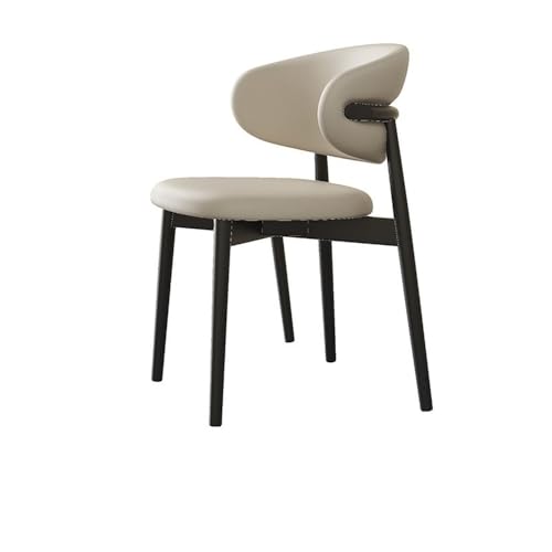 RYUQW3RE Esszimmerstühle Minimalistischer Retro-Esszimmerstuhl, moderner Stuhl mit Rückenlehne for den Küchentisch(Off-White) von RYUQW3RE