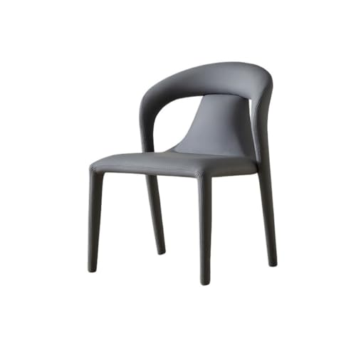 RYUQW3RE Esszimmerstühle Moderne Esszimmerstühle mit Metallbeinen, armlosen Küchenstühlen mit Rückenlehne(Dark Grey) von RYUQW3RE