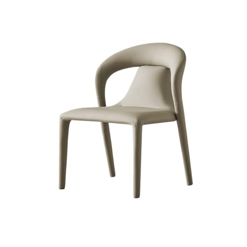 RYUQW3RE Esszimmerstühle Moderne Esszimmerstühle mit Metallbeinen, armlosen Küchenstühlen mit Rückenlehne(Light Grey) von RYUQW3RE