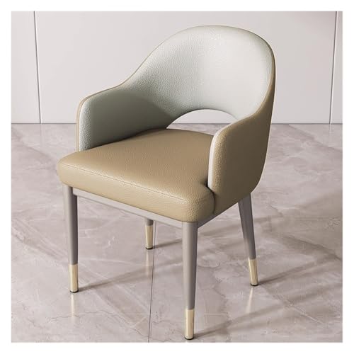 RYUQW3RE Esszimmerstühle Moderne gepolsterte Esszimmerstühle, Mid-Century-Sessel for Küche und Wohnzimmer(Brown) von RYUQW3RE
