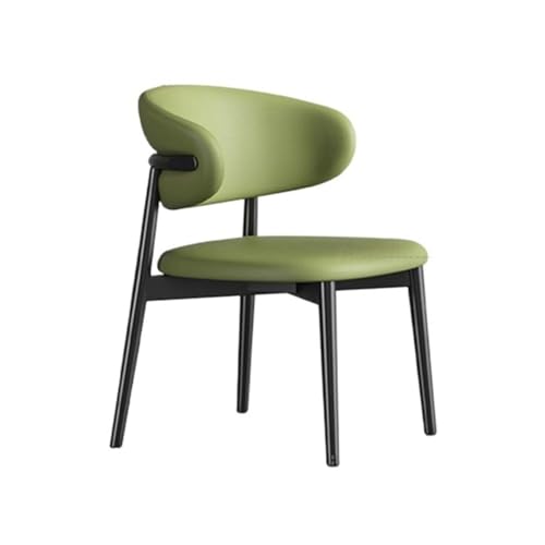 RYUQW3RE Esszimmerstühle Moderne gepolsterte Esszimmerstühle mit Metallbeinen und geschwungener Rückenlehne(Green) von RYUQW3RE