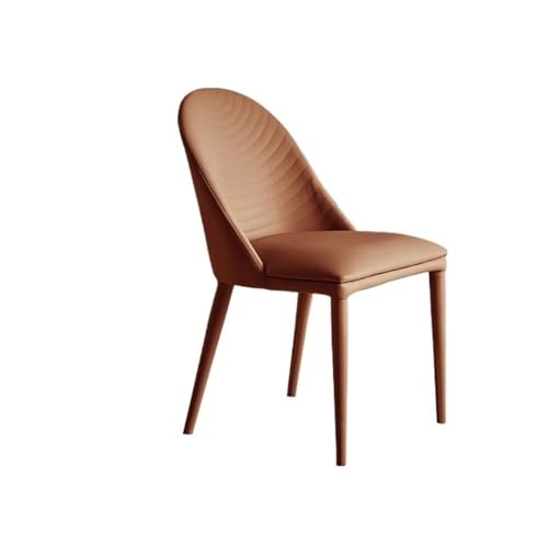 RYUQW3RE Esszimmerstühle Moderner Esszimmerstuhl aus Leder mit PU-Polsterung, Küchen- und Schminkhocker(Brown) von RYUQW3RE