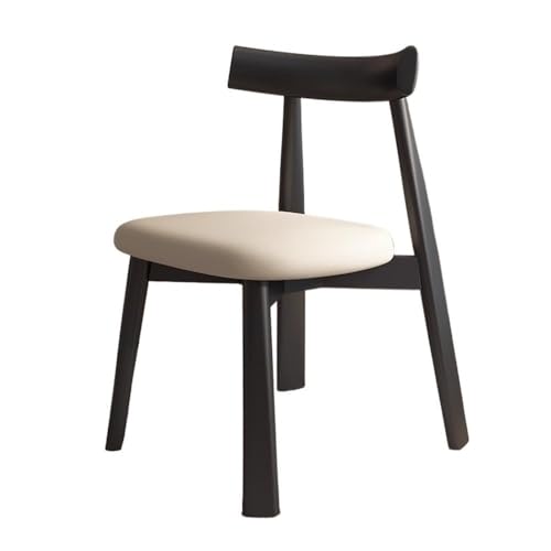 RYUQW3RE Esszimmerstühle Nordic Massivholz Esszimmerstühle Retro Home & Cafe Minimalistischen(Black) von RYUQW3RE
