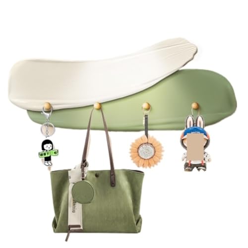 RYUQW3RE Hutständer für die Wand Wandhaken zur Kleideraufbewahrung, Türrückwand und Regal-Organizer(Green) von RYUQW3RE