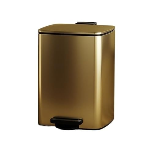 RYUQW3RE Küchenmülleimer 12L freihändiger Mülleimer aus verdicktem Stahl mit Inneneimer und Soft-Close for die Küche(Gold,20L) von RYUQW3RE