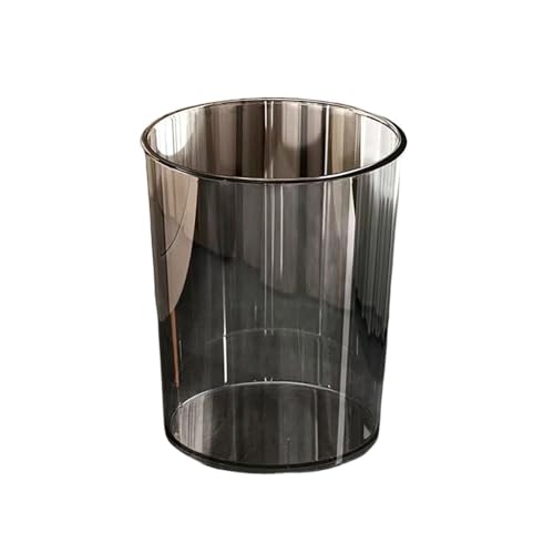 RYUQW3RE Küchenmülleimer Moderner, grauer, transparenter Mülleimer for Schlafzimmer, Büro, Badezimmer - hohe Kapazität(Gray,16L) von RYUQW3RE