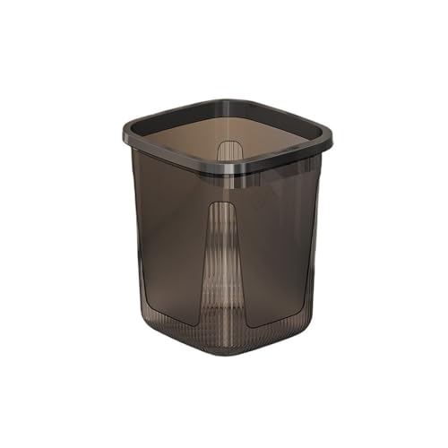 RYUQW3RE Küchenmülleimer Stilvoller quadratischer Mülleimer for Zuhause, Küche und Wohnzimmer - Großes Fassungsvermögen(Black,M) von RYUQW3RE