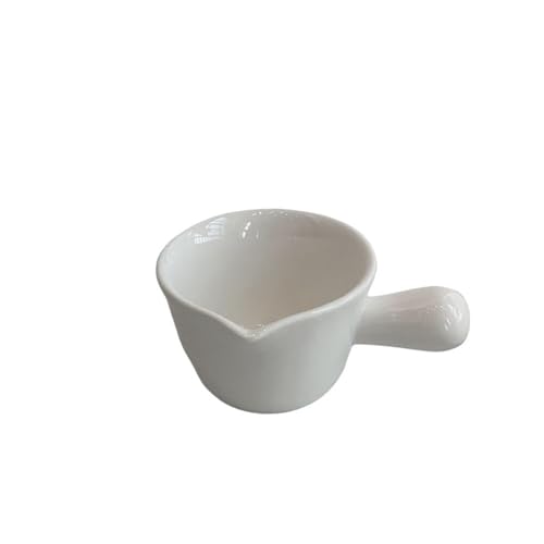 RYUQW3RE Sauciere Bunter Keramik-Dipper, Dip-Untertasse, Sahnetasse, Würz- und Aromatisierungsschale, Sauciere(White) von RYUQW3RE