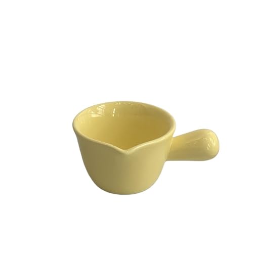 RYUQW3RE Sauciere Bunter Keramik-Dipper, Dip-Untertasse, Sahnetasse, Würz- und Aromatisierungsschale, Sauciere(Yellow) von RYUQW3RE