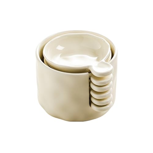 RYUQW3RE Sauciere Cremefarbene Dip-Schale for Hot Pot & BBQ - Creative Home Tableware(Cream Yellow) von RYUQW3RE